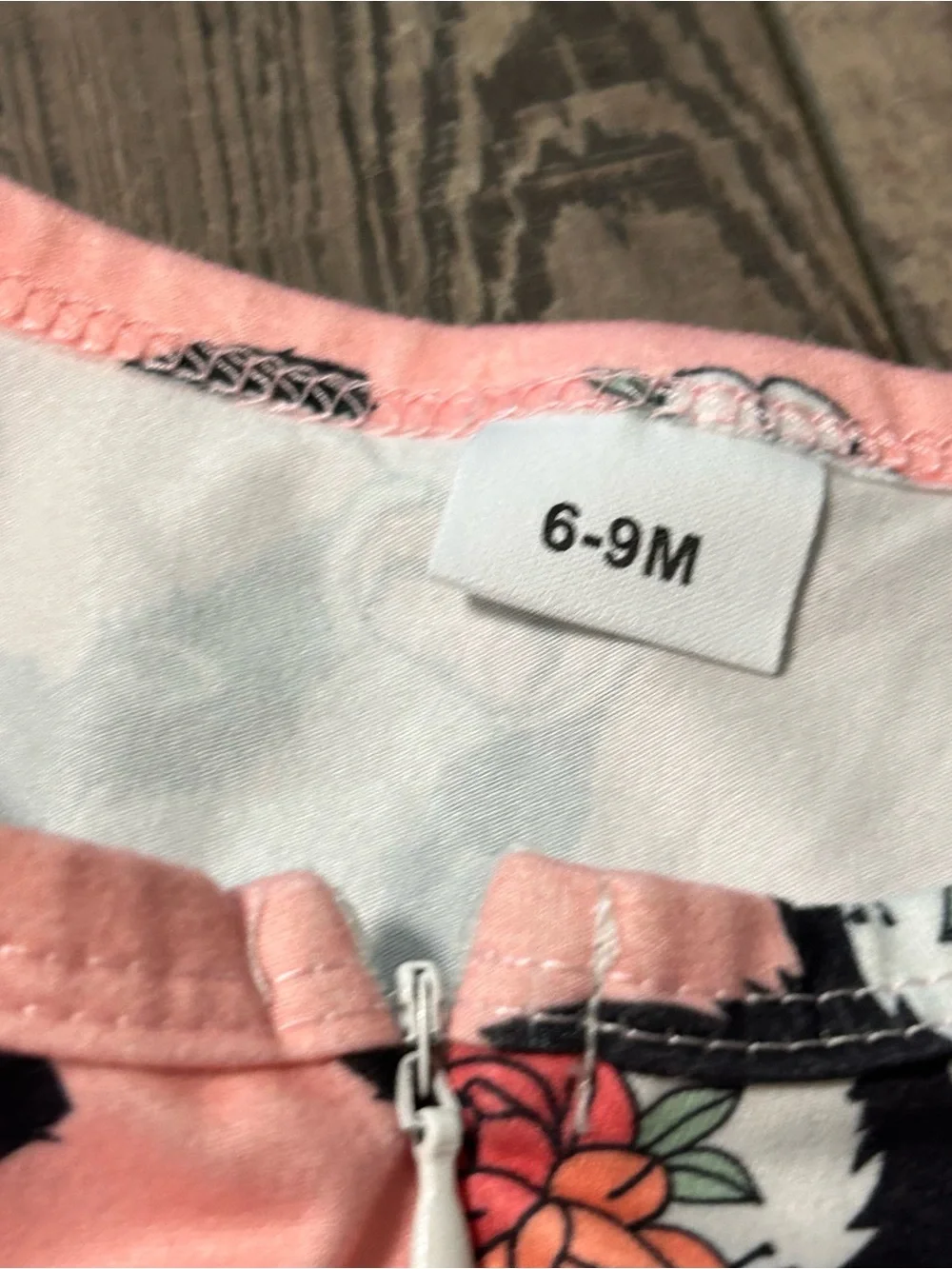 Twin Girls Unbranded 2 Piece Baby Pink Cow Print Zip One Piece Sleepers 6-9M